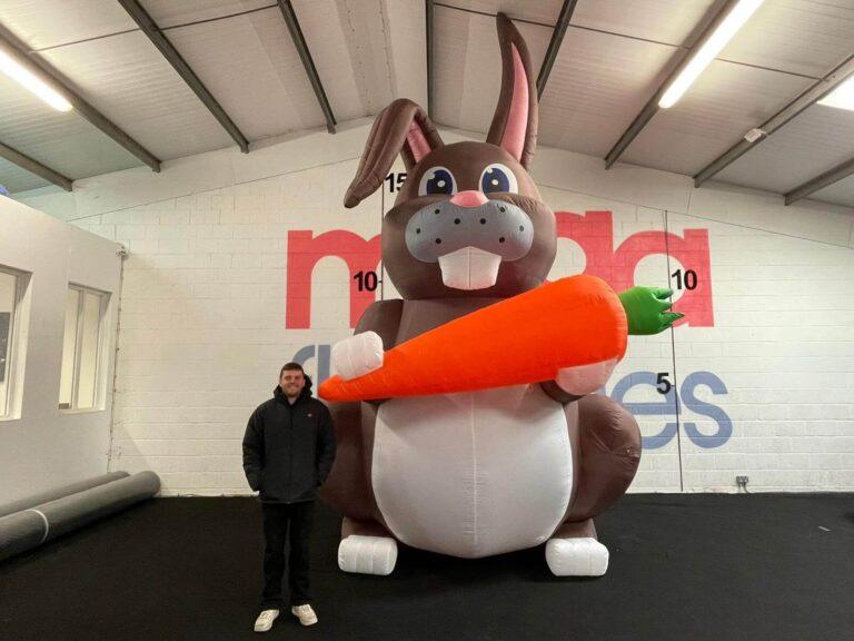 Giant Inflatable Animals for Hire, Giant Rabbit Inflatable by Megaflatables
