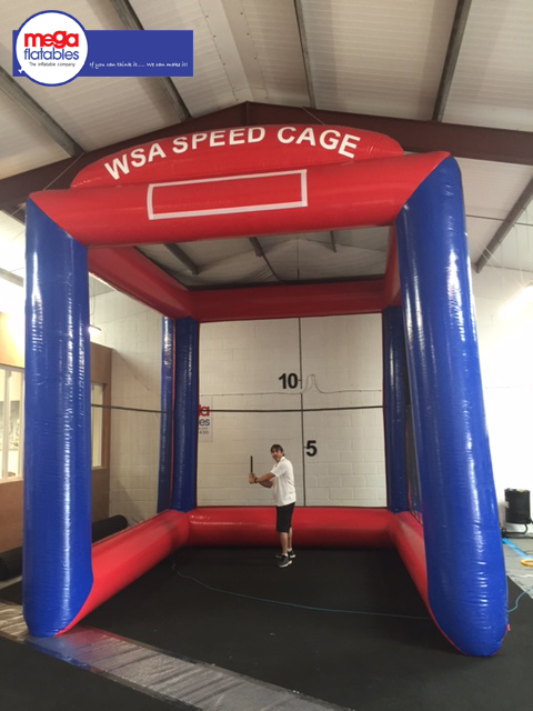 giant inflatable baseball speed cage