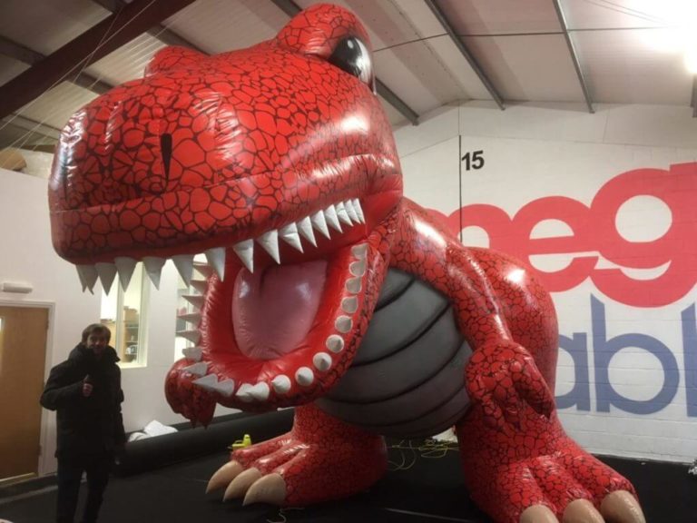 Giant Inflatable Red Dinosaur