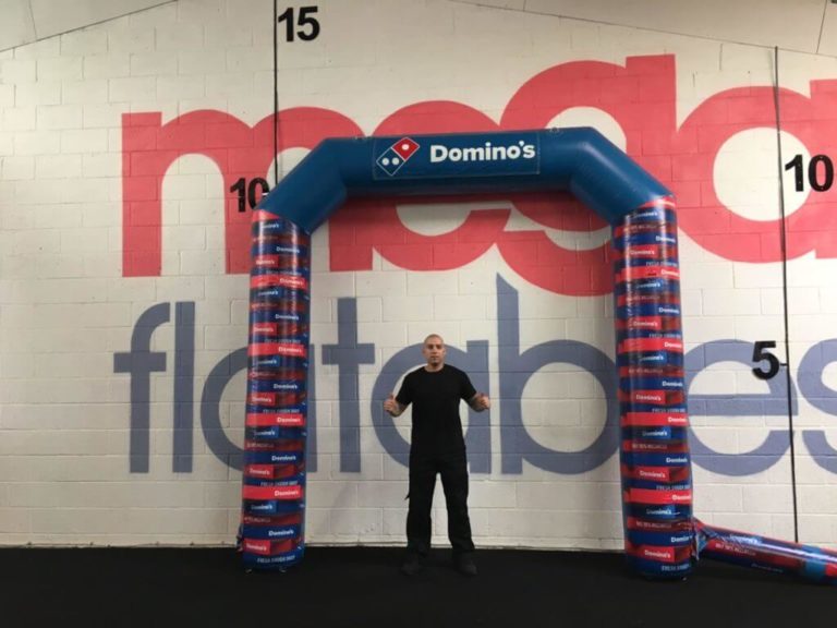 Giant Inflatable Dominos Promotional Arch