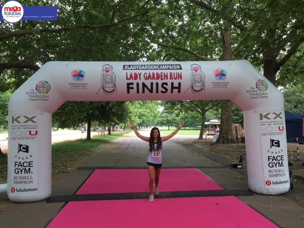 Inflatable Lady Garden Run Finish Archway