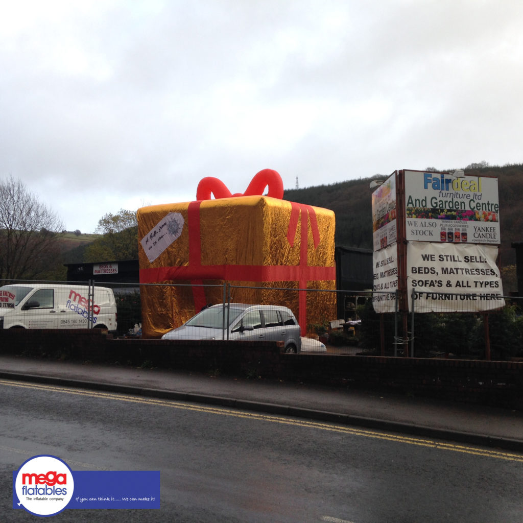 giant inflatable christmas present