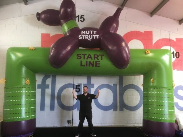 Giant Inflatable Mutt Strut Start Line