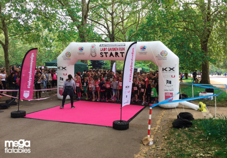 Giant Inflatable Lady Garden Run Arch