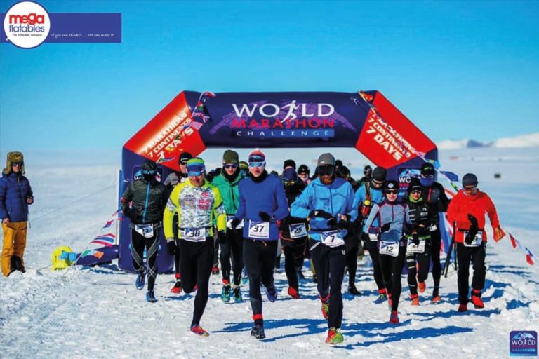 Giant Inflatable World Marathon Arch