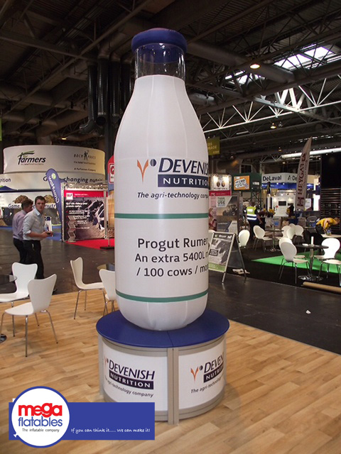 Inflatable bottle product replica - custom design