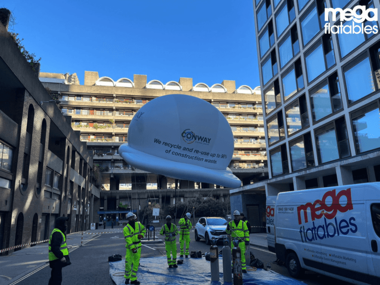 Giant builders hat inflatable