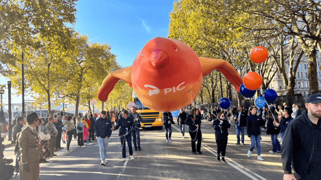 Inflatable bird blimp for PIC