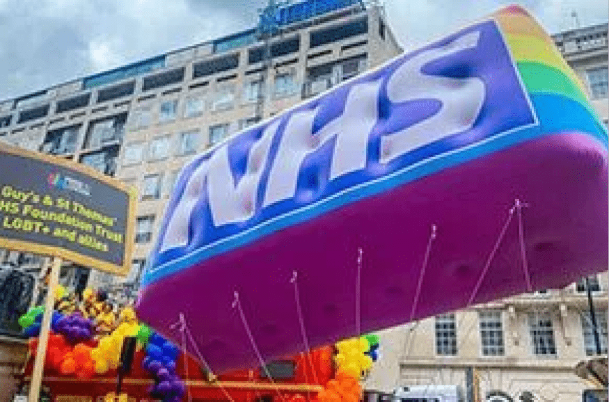 NHS inflatable blimp